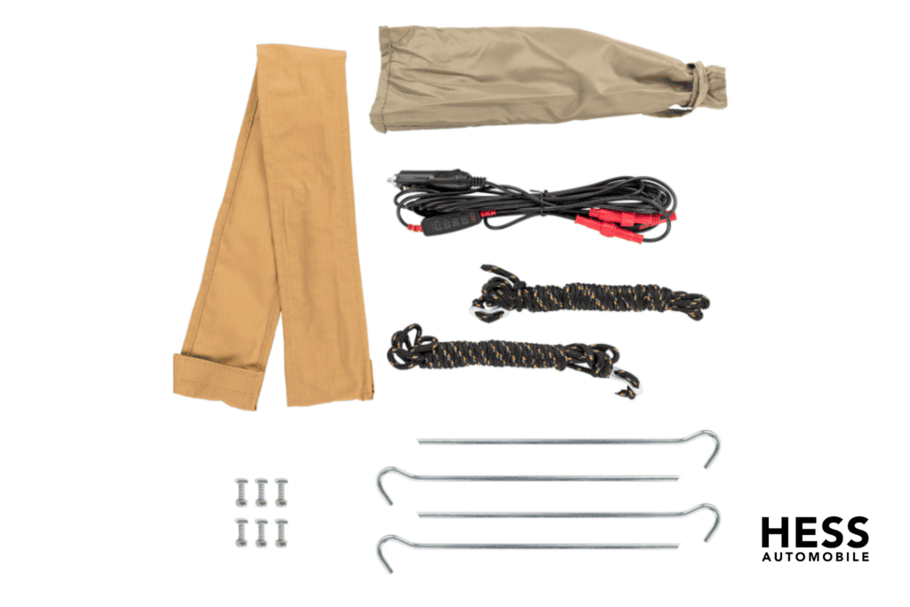 ARB ALUM AWN W/LIGHT 2500 BLK