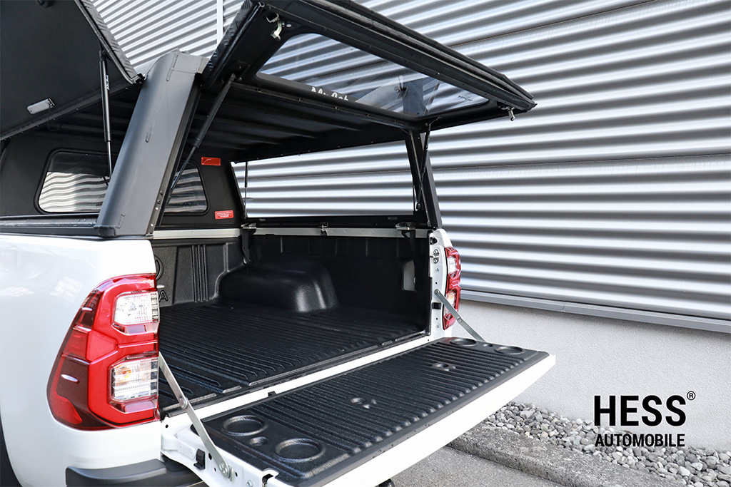 Alu-Cab Hardtop Explorer Toyota Hilux 2016+ Doppelkabine schwarz/ geriffelt