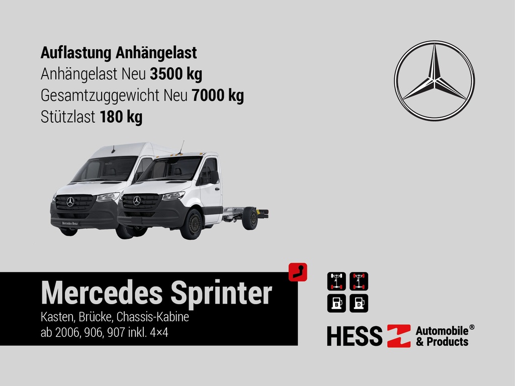 Anhängerkupplung MB Sprinter 2018+ 3500 kg ohne Trittbrett