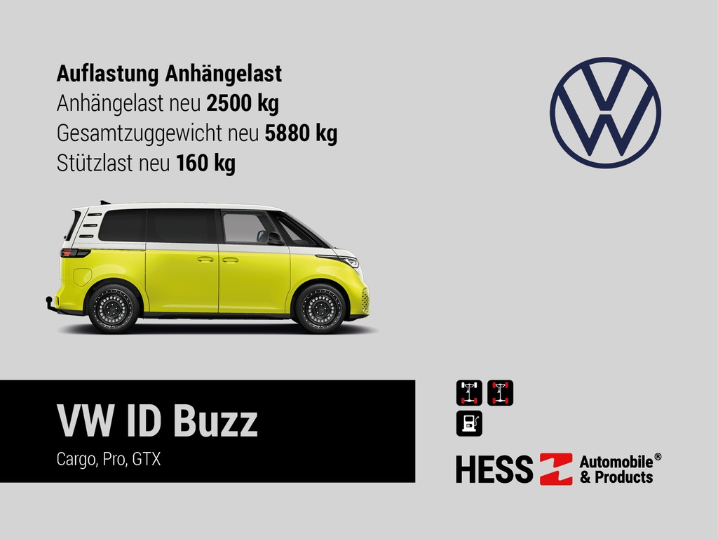 Umbaukit AHK OE 2'500 kg VW ID Buzz Pro, Cargo