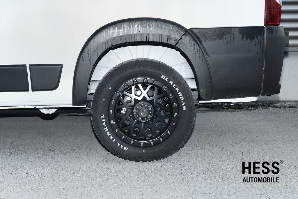 HESS H62, 18 Zoll, Savage Cross X1 Black, Alufelge für Fiat Ducato, Citroen Jumper, Peugeot Boxer