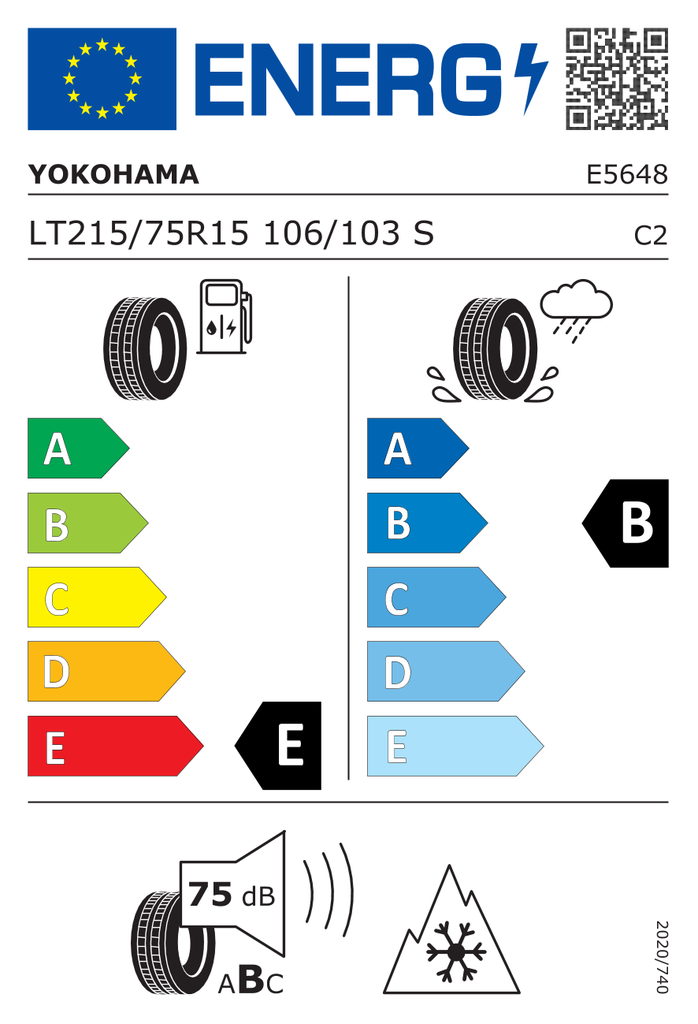 Yokohama Geolander A/T4 G018 215 / 75 R15 106/103S