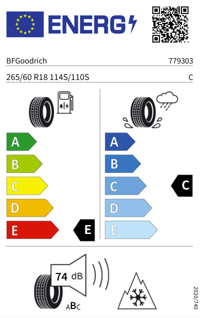 BFGoodrich All-Terrain T/A KO3 265/60R18 114/110S