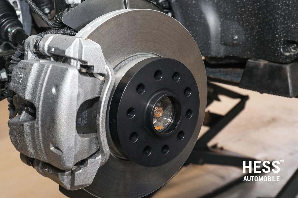 HESS Distanzscheiben 15mm, LK 6/120, schwarz, 2er Set exkl. Befestigungsmuttern