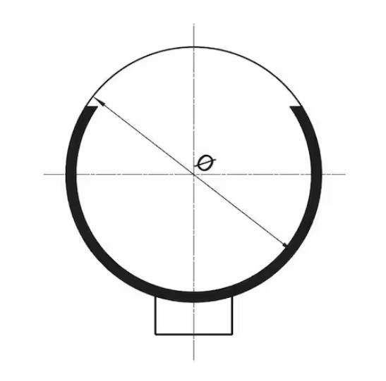 1-Ohr-Klemme mit Einlagering, 13,2-15,8mm