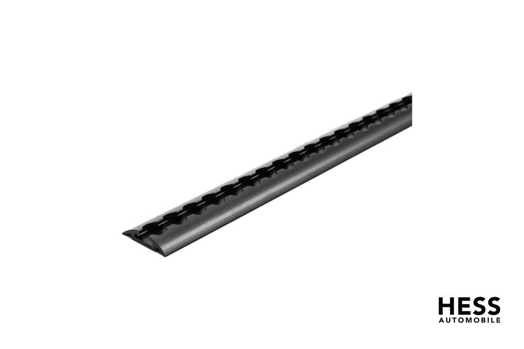 Airlineschiene Alu 50mm, rund schwarz eloxiert (mit Bohrung)