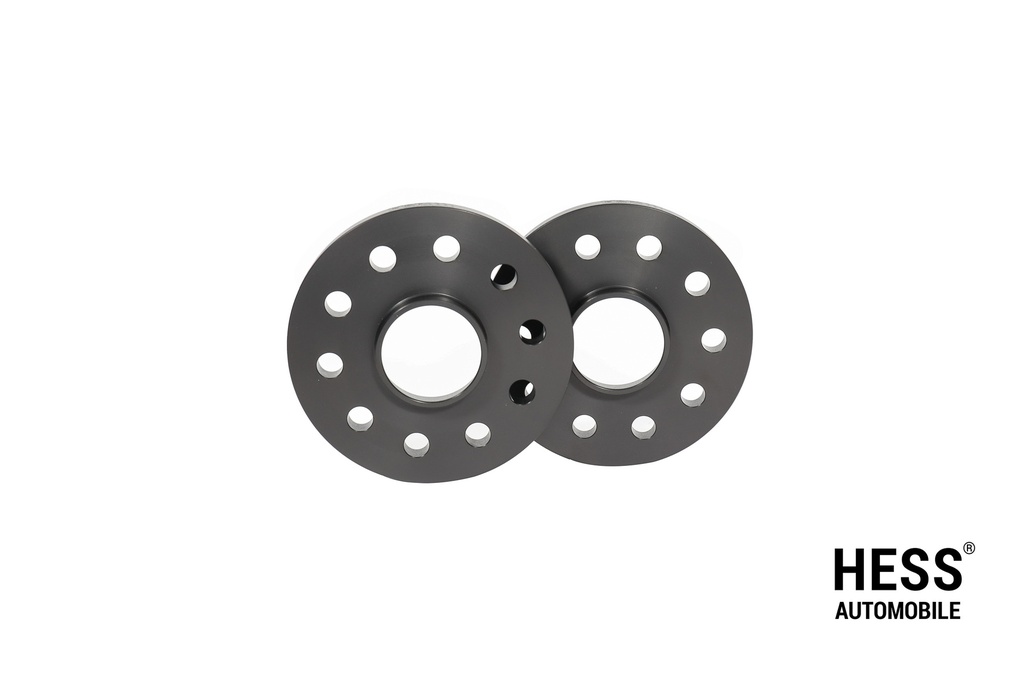 Distanzscheiben 25mm, LK120/5, NLB 65,1mm, schwarzz, 2er Set mit Durchsteckausführung inkl. Befestigungsschrauben.