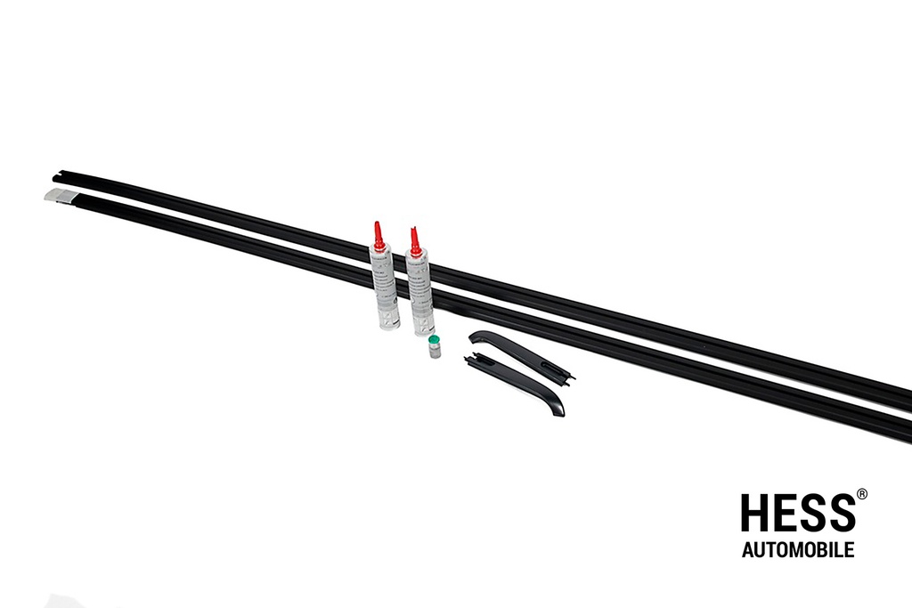 V Schienen seitlich an Dachkante Set Schwarz LR W California T5/T6/T6.1 C