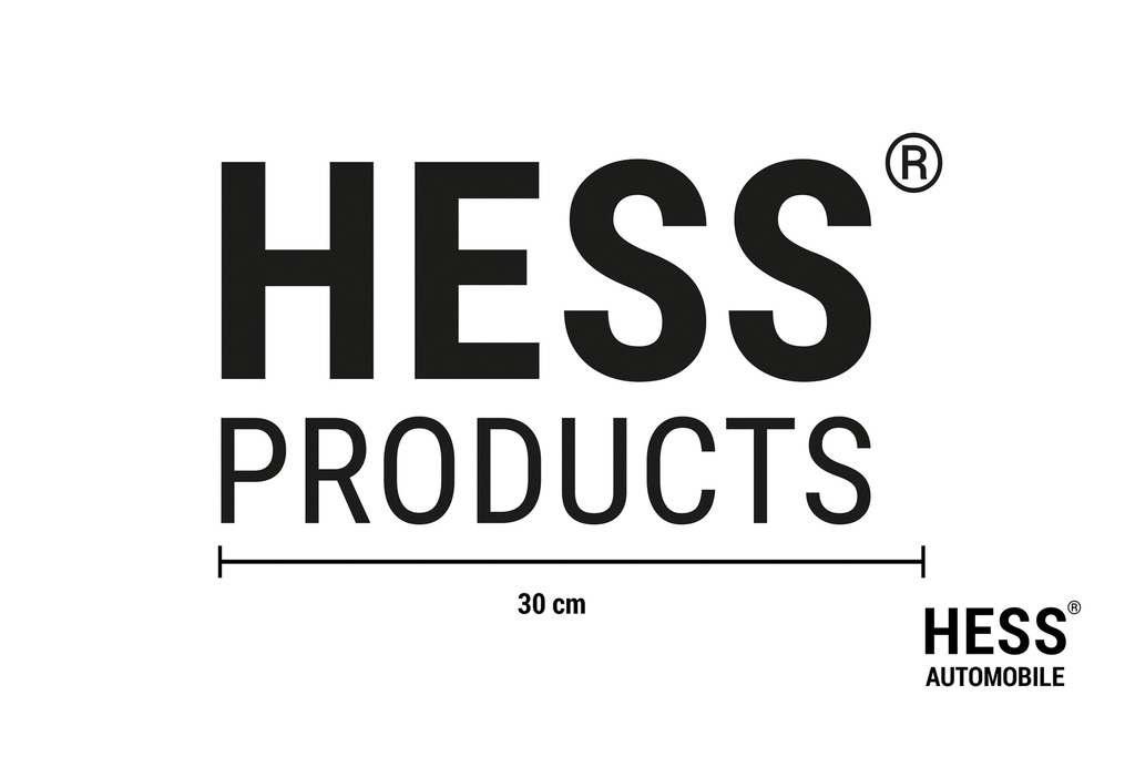 HESS PRODUCTS Sticker 30cm black
