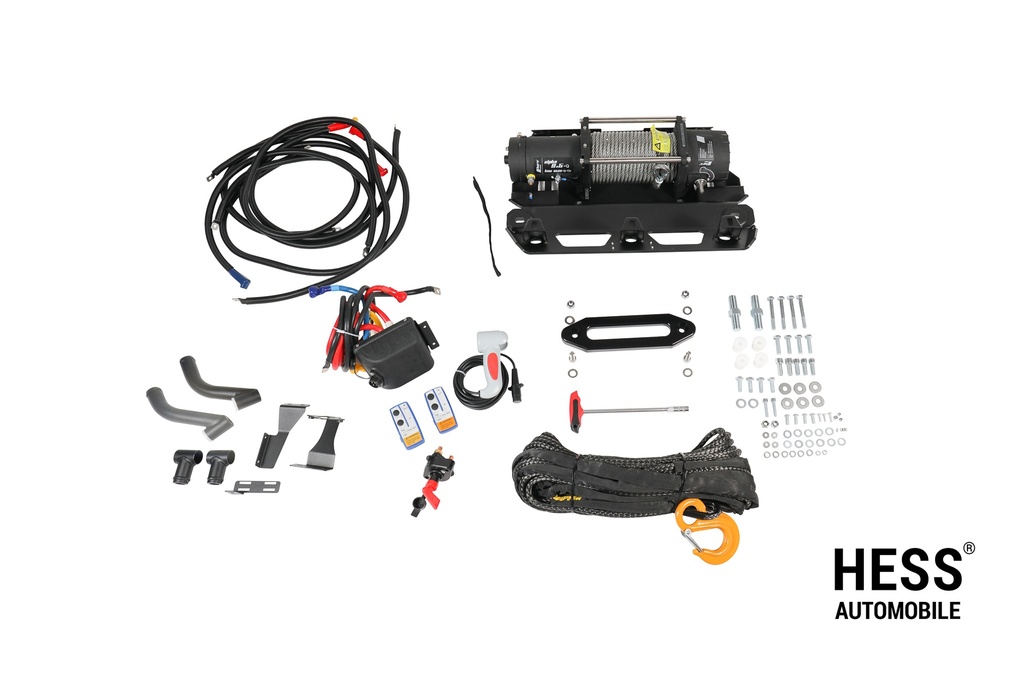 Horntools Seilwindenbausatz Alpha 9.9 für Isuzu D-Max ab 2021 - 4.3 Tonnen Kunststoffseil
