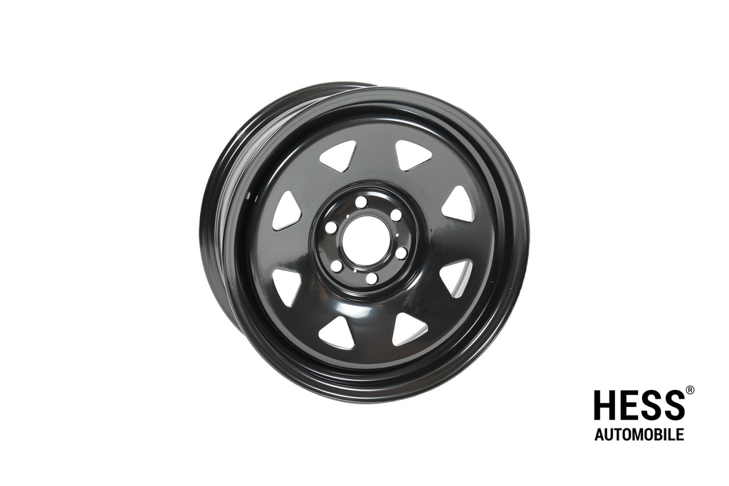 HESS H40, 17 Zoll, Steel Triangle Black, Offroad-Stahlfelge für VW Heavy, Ford Custom V710