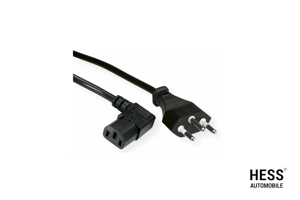 Netzkabel gewinkelt 2m - Typ (CH)