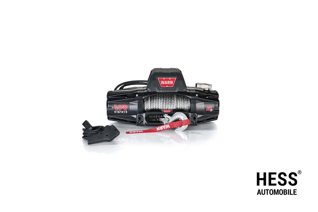 WARN Seilwinde VR EVO 8S 12V 3.629 KG Zugkraft, Kunststoffseil