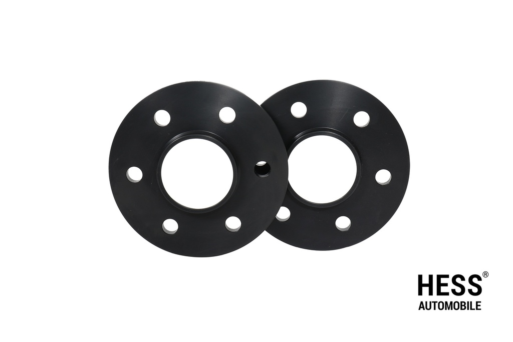 HESS Distanzscheiben 10mm, LK 6/120, schwarz, 2er Set exkl. Befestigungsmuttern