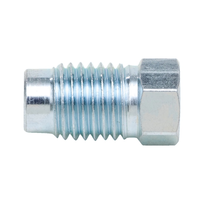 Bremsleitungsnippel Typ L, Stahl verzinkt, M10x1,25 mm