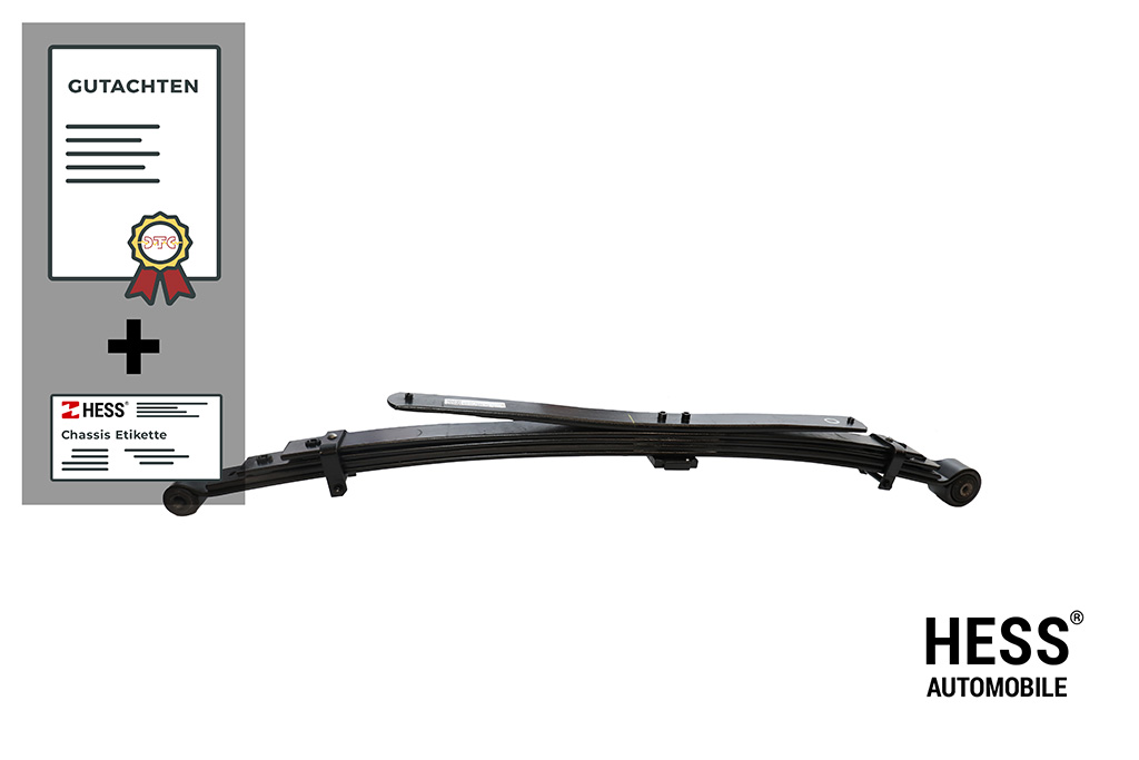 Auflastung VW Amarok, Ford Ranger ab 23 Achslast 2: 2'300 kg (Zusatz-Blattfedern)