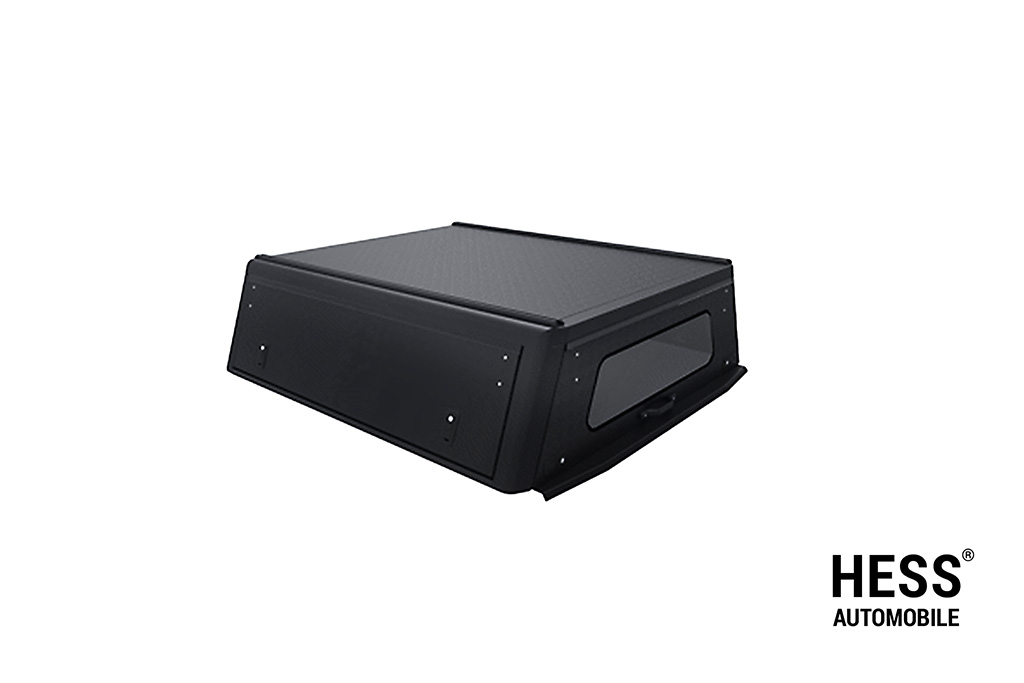 Alu-Cab Hardtop Explorer Toyota Hilux 2016+ Doppelkabine schwarz/ geriffelt