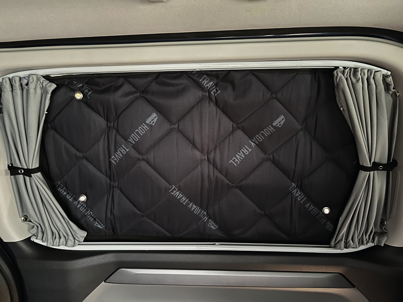 Thermomatten kurzer Radstand im Wohnraum mit Saugnapfbefestigung für Ford Custom / VW new Transporter (2025)-5-teilig