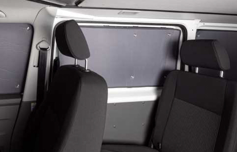 Thermo-Verdunkelungsmatten Wohnraum kurzer Radstand mit Saugnapfbefestigung für Ford Custom/VW new Transporter (2025)