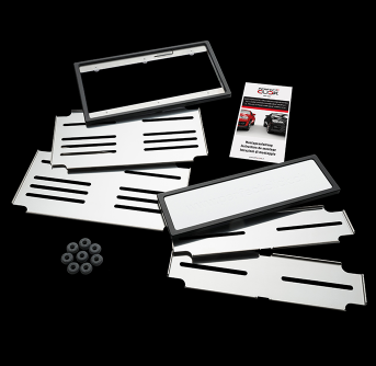 Perfect Click Set Hochformat Alu schwarz eloxiert