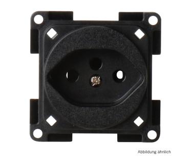 Einbausteckdose 230V schiefergrau Schweiz