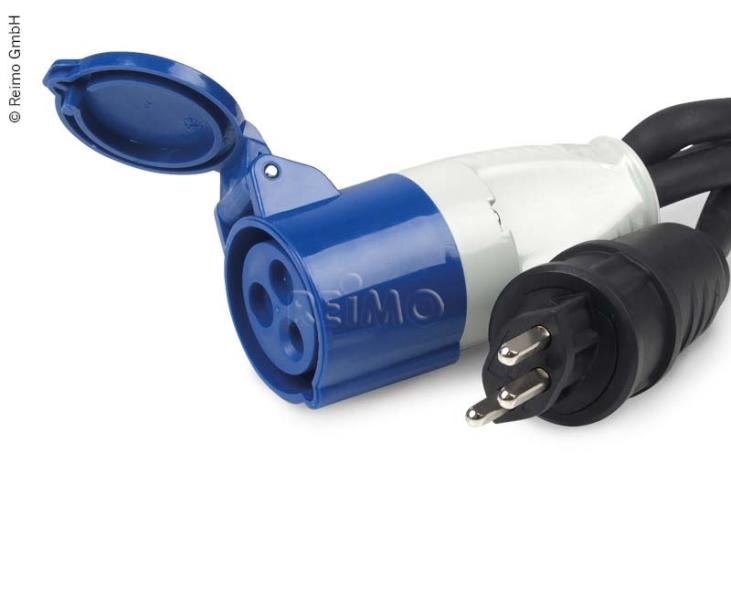 CEE-Adapterkabel mit Auslandsstecker Schweiz, 0,4m lang