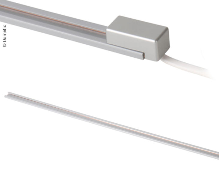 Stromschienenkit 1000mm mit 800mm Anschlußkabel und Endkappe