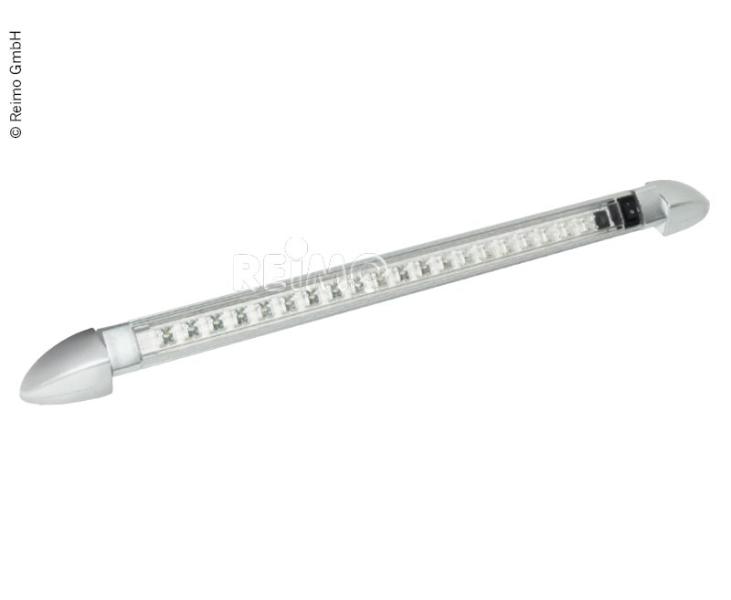 LED 12Volt Linienleuchte Mini, 18 SMD LED, 270° schwenkbar, grau-silber