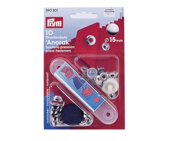 Drucknöpfe 15 mm 10 Stück Anorak