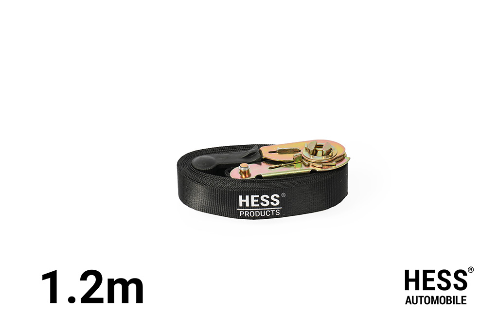 Schwarzer 1.2 Meter langer Spanngurt von HESS Campers