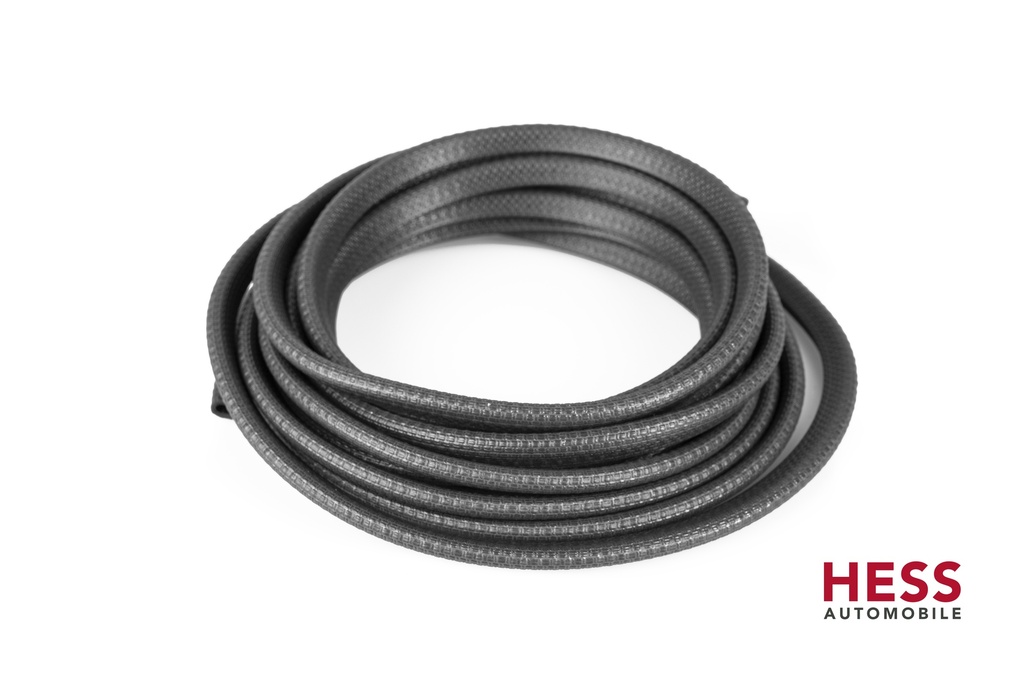 Schwarzer 5 Meter langer Dichtungsgummi mit einem Klemmbereich von 1 - 2 mm