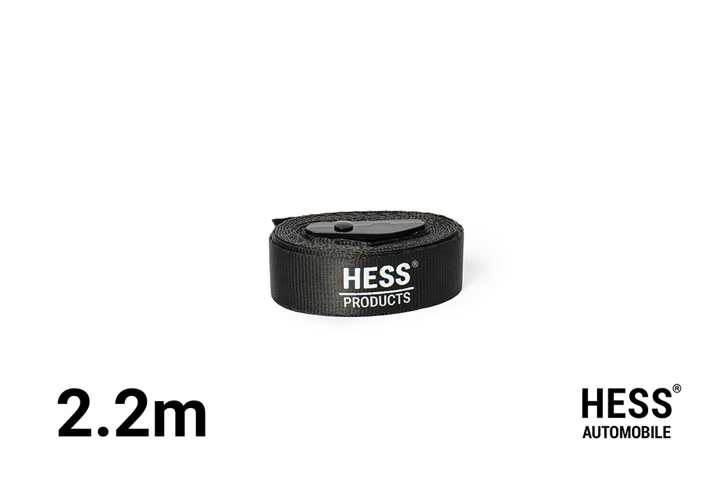Schwarzer 2.2 Meter langer Umreifungsgurt von Hess Campers