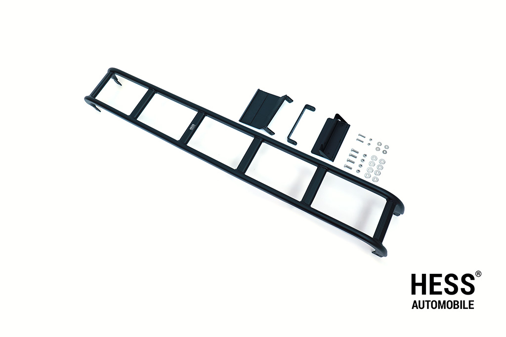 Heckleiter für den VW T6 schwarz beschichtet