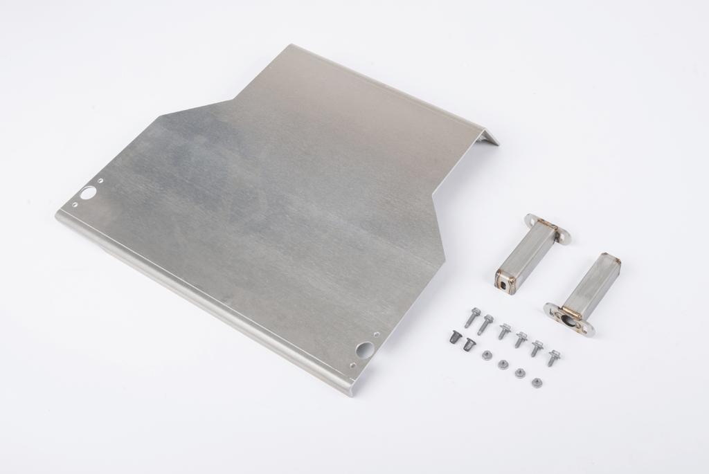 Aluminium Schutzplatte von Seikel für das Differenzial des VW T5 mit einer Höherlegung