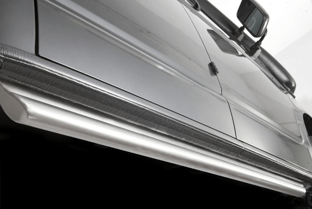 Aluminium Schwellerleiste von Seikel für den VW T5 / T6 mit kurzem Radstand