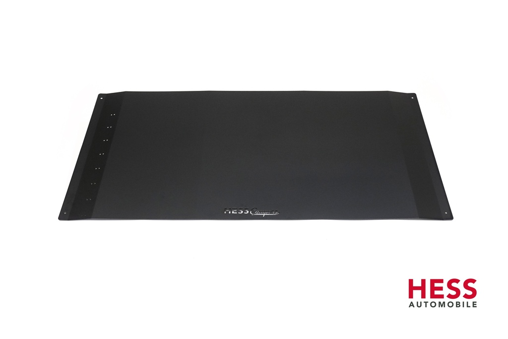 Schwarzes Blech für die Dach Solaranlage beim VW T5/T6 mit C-Schiene (100 W Anlage)