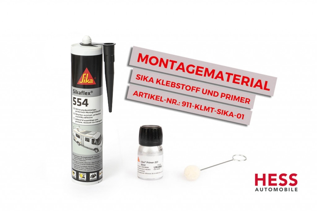 Kleber-Montageset, Sika Konstruktionsklebstoff, Primer und Applikator
