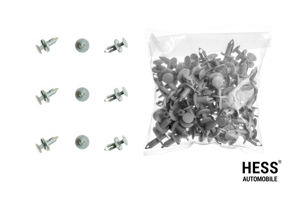 Befestigungs-Clips zur Befestigung von Filz, Grau