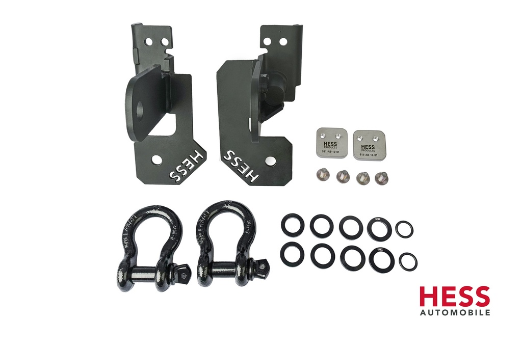 Abschlepplasche (Satz) vorne, schwarz