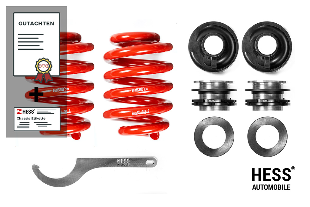 Hess Federsatz zur Auflastung der Hinterachse bis 1'950kg des VW T5/T6