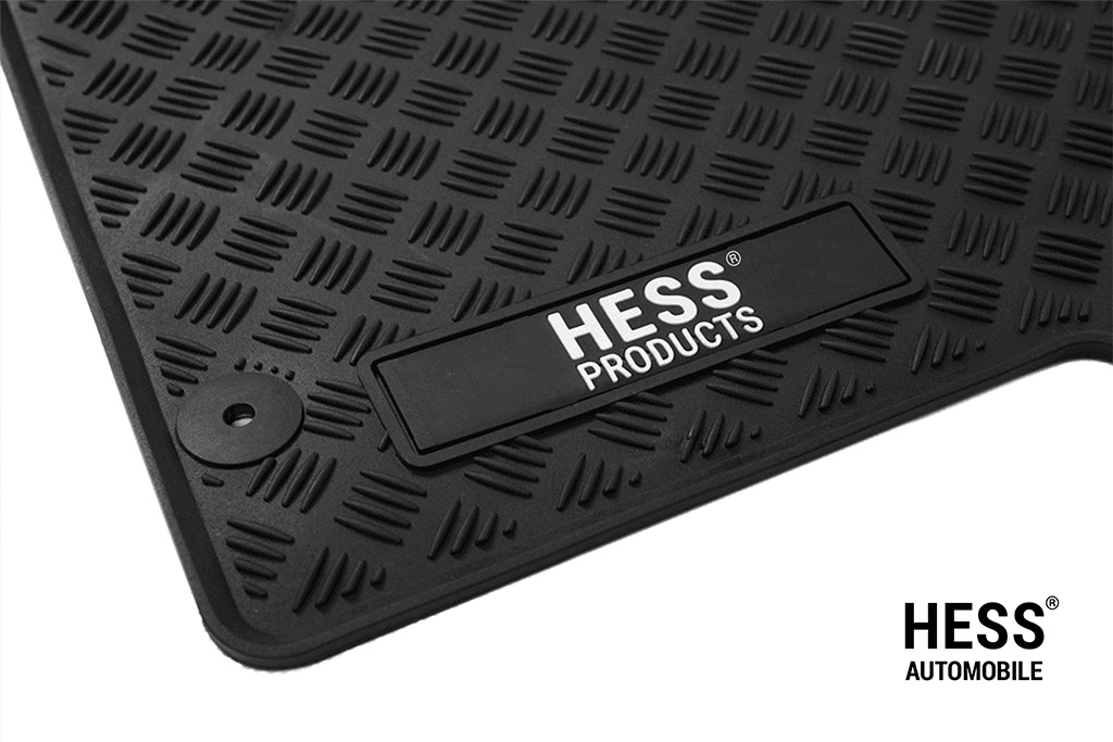 Hess Strong-Hill Fussmatten aus Gummi für den VW Crafter, MAN/TGE, ab 2016, Zweisitzer