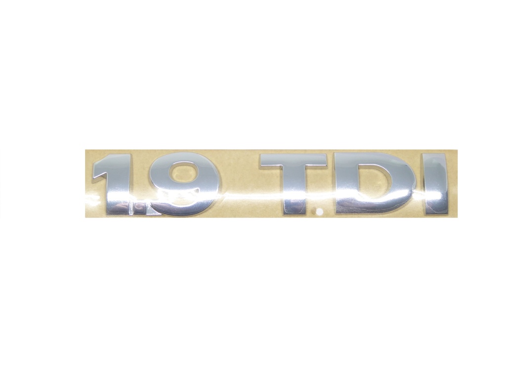 Original VW 1.9 TDI Schriftzug Emblem chrom