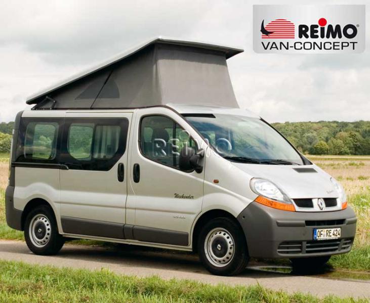 Schlafdachbett Renault Trafic/Opel Vivaro sfl., 2geteilt , vorne hoch