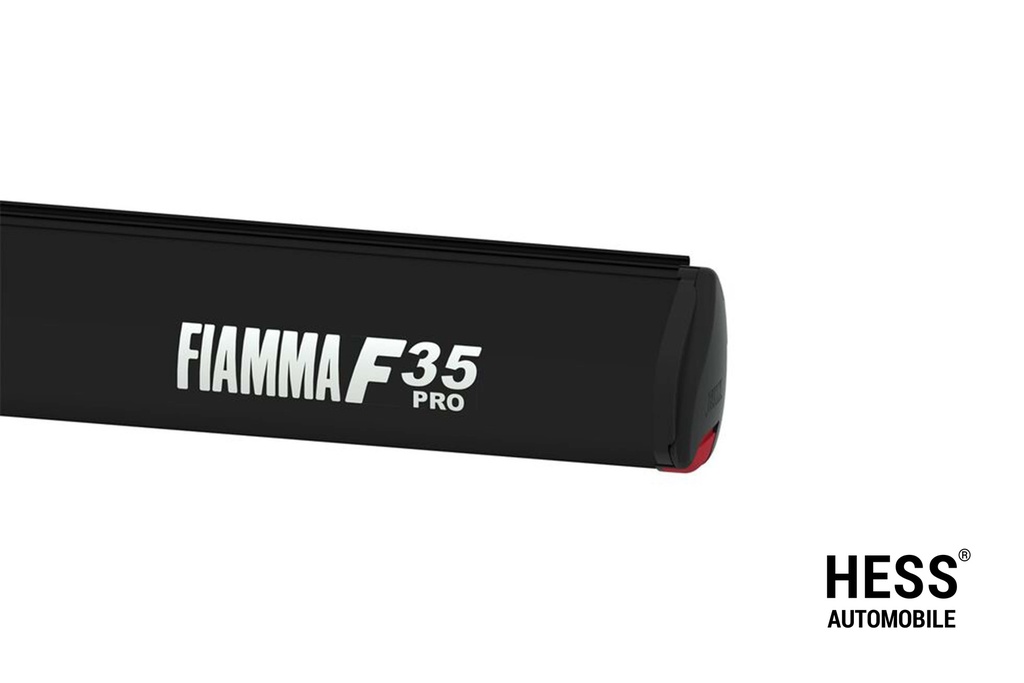 Fiamma Markise F35 PRO für Vans 270cm, Gehäuse Schwarz, Tuch Royal Grey